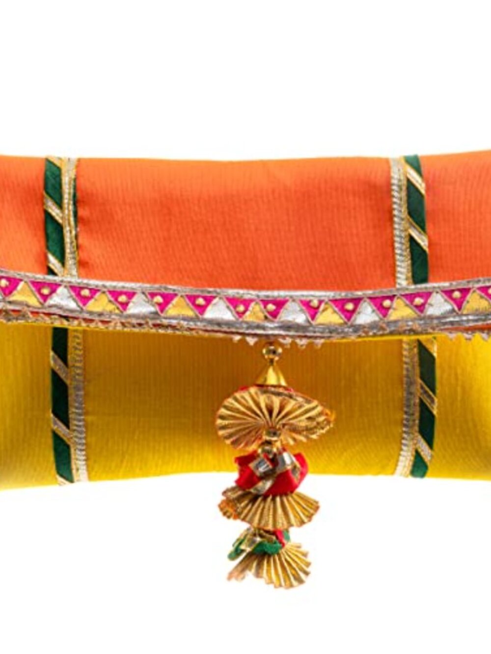 Gota Pati Work Hand Stitched Ethnic Clutch Purse Wallet Women Wedding